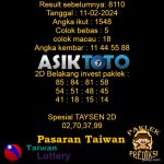 Prediksi Togel Asiktoto Hari Ini Taiwan 11 Februari 2024