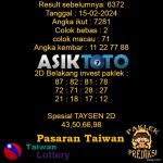 Prediksi Togel Asiktoto Hari Ini Taiwan 15 Februari 2024