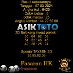 Prediksi Togel Asiktoto Hari Ini Hongkongpools 07 Maret 2024