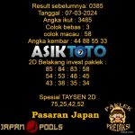 Prediksi Togel Asiktoto Hari Ini Japan 07 Maret 2024