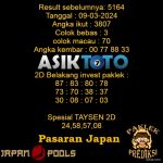 Prediksi Togel Asiktoto Hari Ini Japan 09 Maret 2024