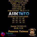 Prediksi Togel Asiktoto Hari Ini Taiwan 15 Maret 2024