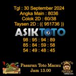 _Angka jitu Toto macau jam 13.00 Siang tanggal 30 September 2024