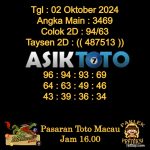 _Angka jitu Toto macau jam 16.00 Sore tanggal 02 Oktober 2024